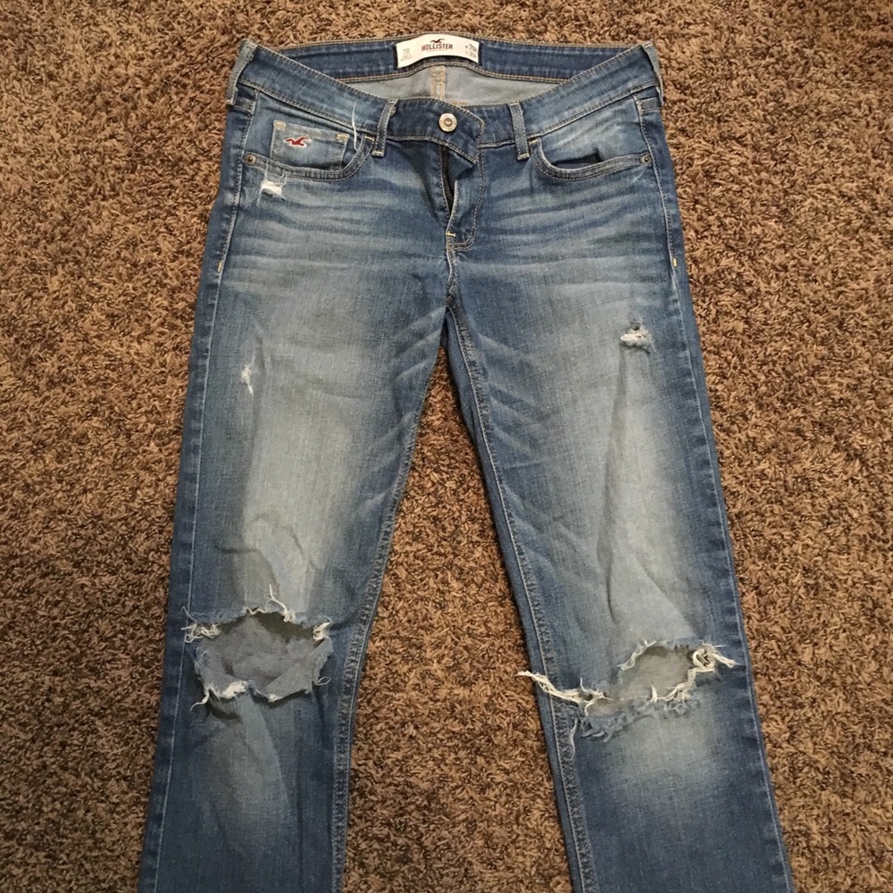 Hollister flare ripped jeans